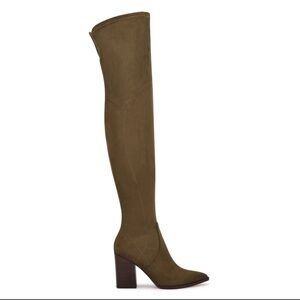 Nine West Barret Over The Knee Heeled Boots Shoes